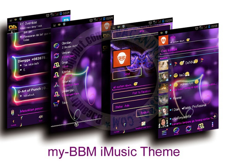 download My-BBM Mod Tema I-Music 2.7.0.23