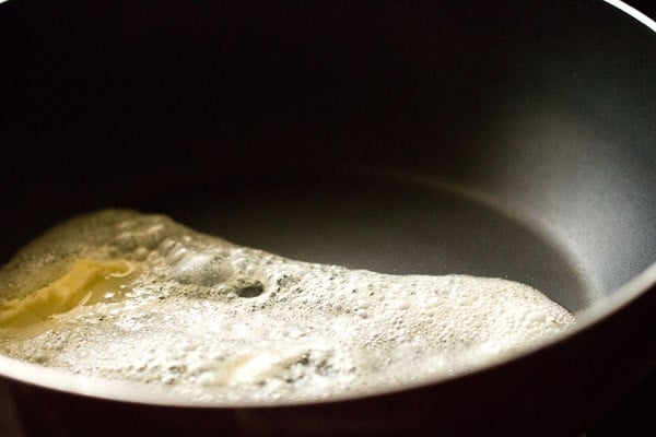 melt butter for dal makhani