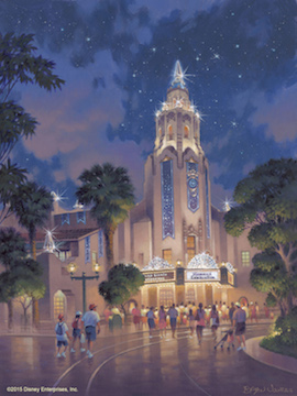 Carthay Circle Theatre in Disneyland California Adventure Park Will Receive a Diamond Medallion Featuring the Letter 'D' for the Disneyland Resort Diamond Celebration