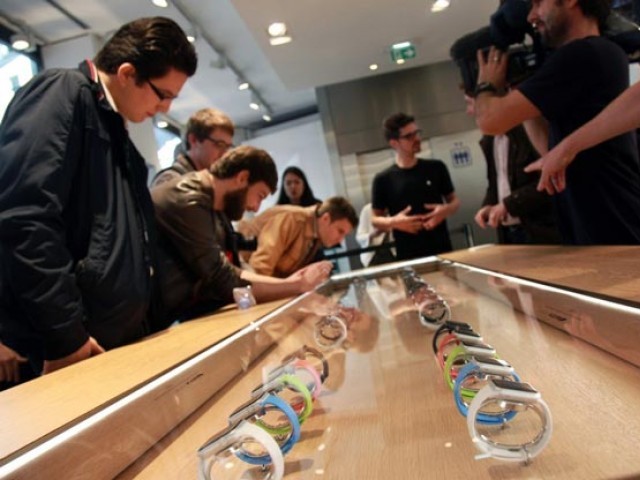 Apple is offering an unusual range of choices, allowing consumers to customize the look—and price—of the Apple Watch, which is due to be released next month. PHOTO: AFP