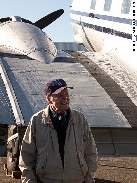 Peter Goutiere, who will be 100 on Sept. 20, 2014, is one of two living pilots who flew for Civil National Aviation Corporation during World War II. 