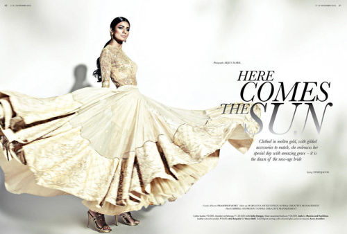 “Here Comes The Sun” ELLE India Marriage November 2013...