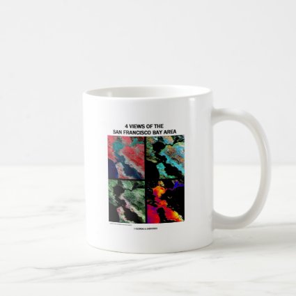 4 Views Of The Bay Area (Satellite Imagery) Coffee Mugs