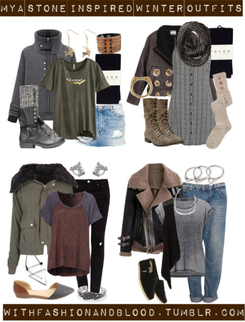 Mya stone inspired winter outfits by withfashionandblood...