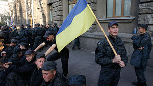 ukraine soldiers protest