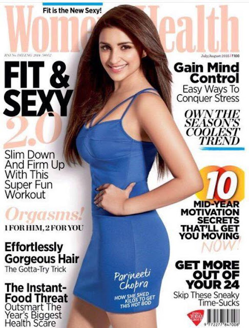 Parineeti Chopra on coverpage of women's health magazine