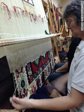 "We were born on carpets and we grew up in homes filled with Pirot carpets" says Slavica Ciric, a Pirot carpet weaver. "We realized about ten years ago that there is a danger that Pirot carpet weaving could soon disappear" she adds. 