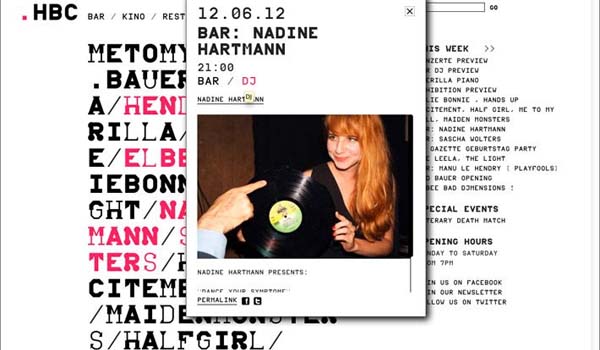 Onlab – Font for the HBC (Berlin club, restaurant and cultural centre)