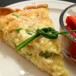 Asparagus and Swiss Cheese Quiche 