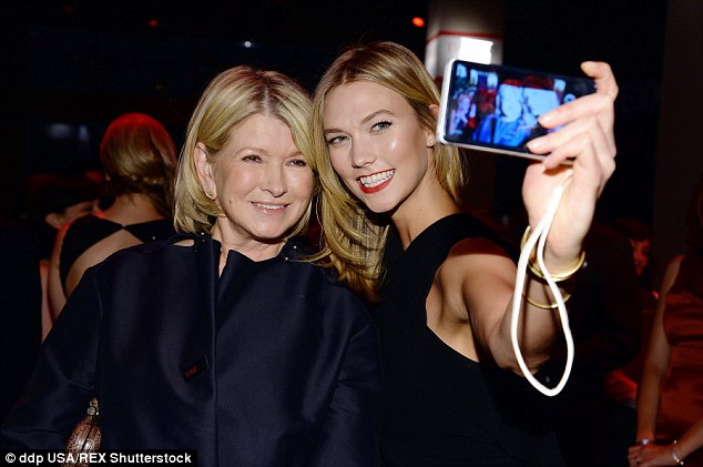 Say cheese: Karlie Kloss cornered Martha Stewart to take a selfie with her 
