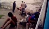 SALTA. En 2012 se conoció un video donde seis policías torturaban a detenidos en General Güemes (Captura de video).