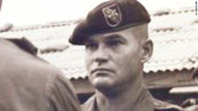 Army Command Sgt. Maj. Bennie G. Adkins is pictured in an undated U.S. Army photo. He is cited for his action at Camp A Shau in Vietnam in 1966, where the Army says he killed 135 to 175 enemy troops during a battle.