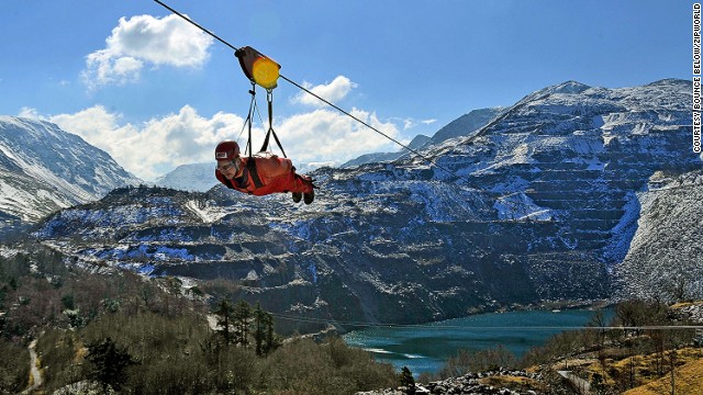 Close to Blaenau Ffestiniog, Zip World Velocity features what's billed as the longest zip line in Europe.