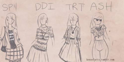 kenselarts: Did some sketches of Nancy Drew fashion while...