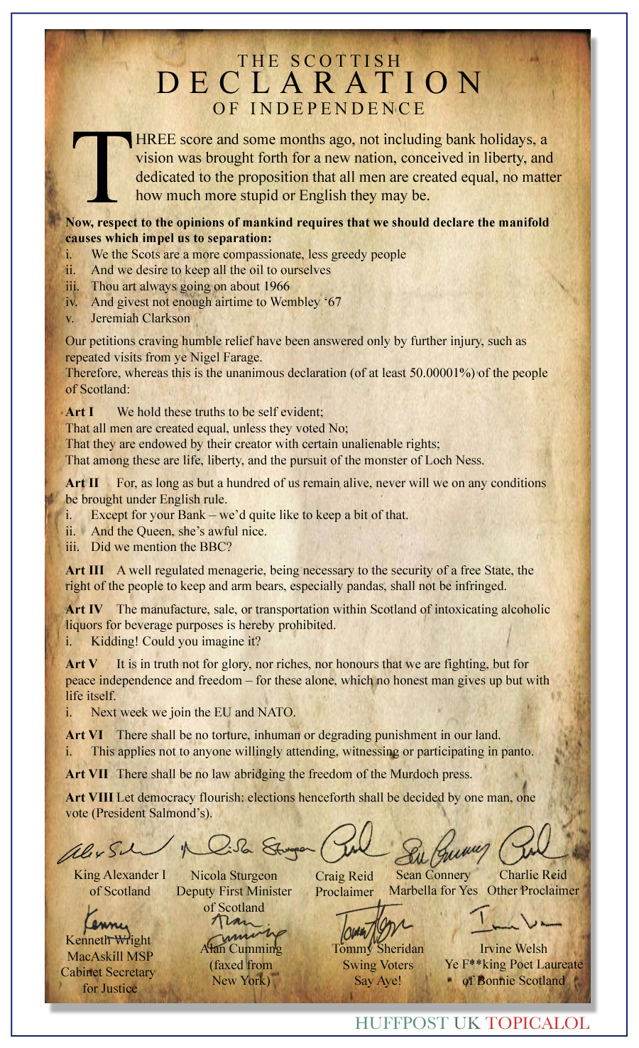 scottish declaration of independence
