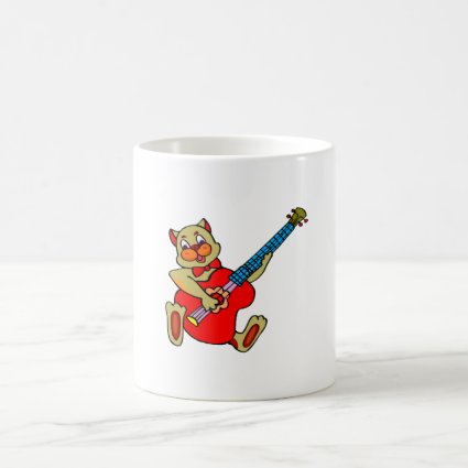 cat playing red bass.png coffee mug
