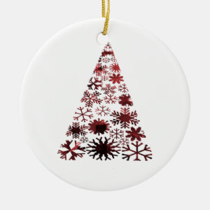 Christmas Tree of Snowflakes Green Mottled red.png Ornament