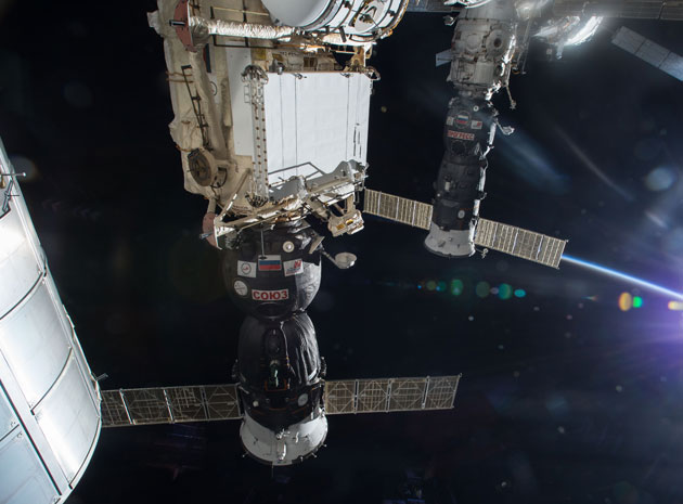 Russia's Progress 47 supply ship docked to the ISS