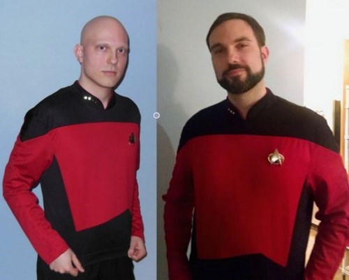 Before and After a Cancer Battle, One Man Has the Perfect Set of Halloween Costumes