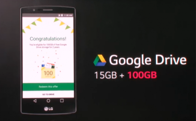 LG G4 google drive