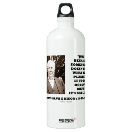 Edison Doesn't Do Planned Doesn't Mean Useless SIGG Traveler 1.0L Water Bottle