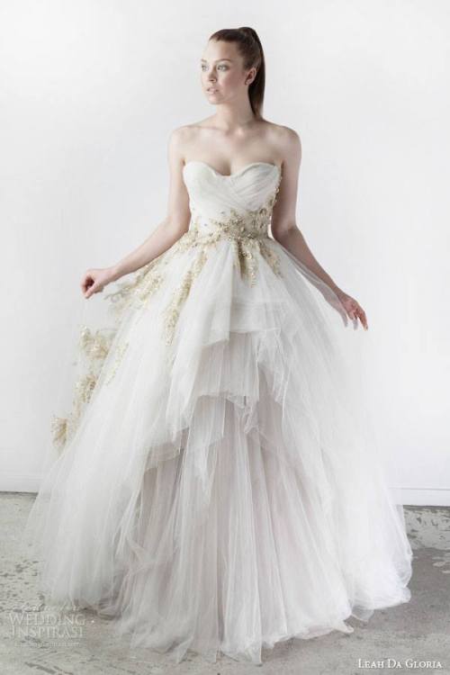 Leah Da Gloria Wedding Dress Spring 2015 Bridal Collection