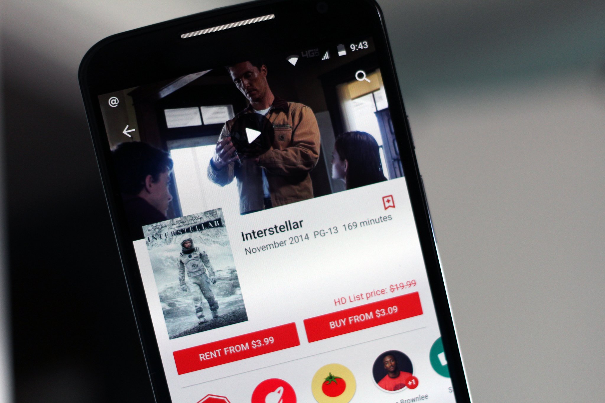 Google Play discounts select movies to $4