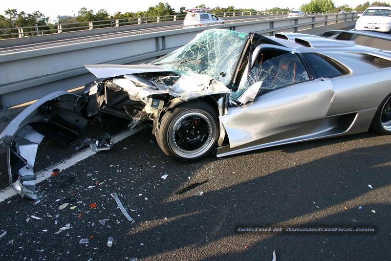 Diablo Crash Front | Wrecked Lamborghini Diablo Front Left | Car ...