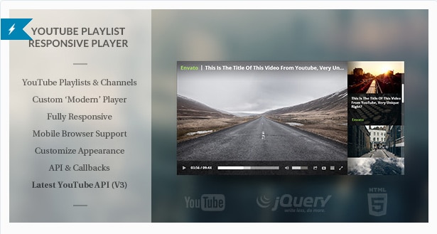 Modern-HTML5-Responsive-Youtube-Playlist-Player