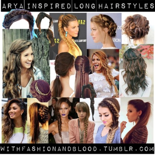 Arya inspired long hairstyles by withfashionandblood featuring...