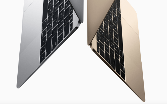 The new Retina MacBook comes in silver and gold, plus "space gray" (not pictured).