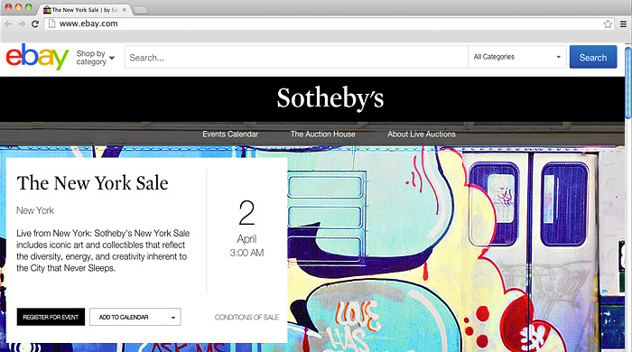 Лоты Sotheby’s можно будет купить через еВay