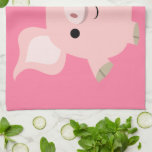 Cute Shorty Cartoon Pig Kitchen Towel