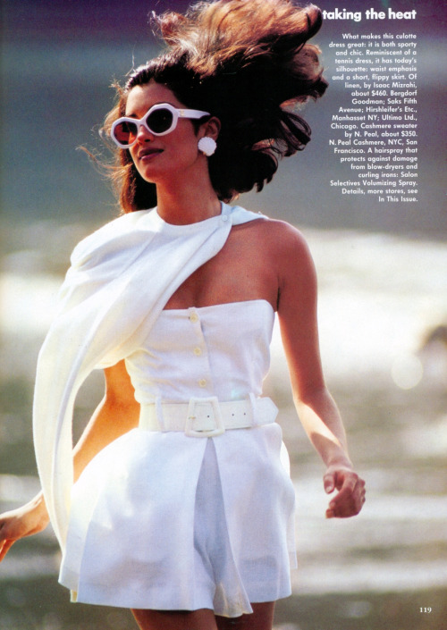 80s-90s-supermodels: “Taking the Heat”, VOGUE US, July...