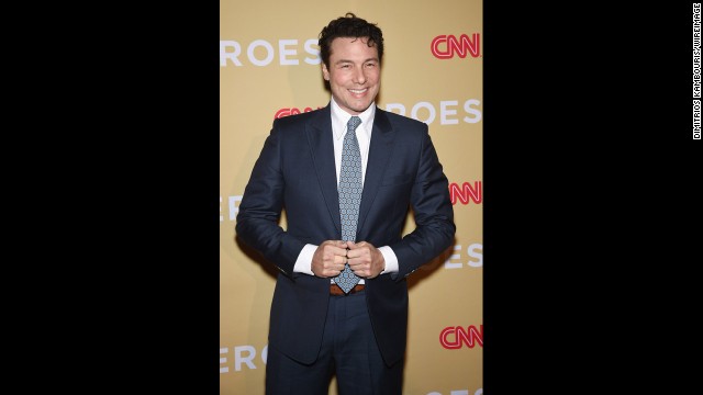Chef and author Rocco DiSpirito is pictured arriving at the 8th annual "CNN Heroes: An All-Star Tribute."