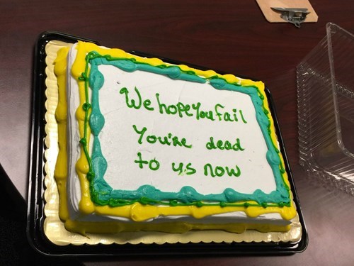 funny cake image Congratulations on Your New Job! 