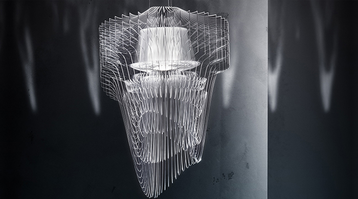 Лампа Aria Transparent от Захи Хадид