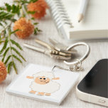 Cute Cartoon Sheep Acrylic Keychain Double-Sided Square Acrylic Keychain