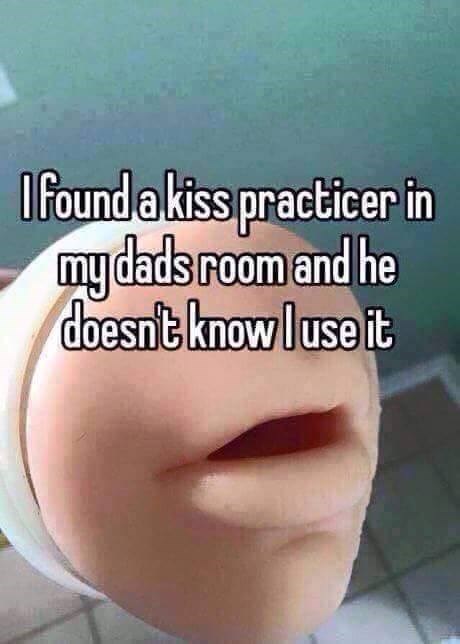 why does the kiss practicer smell funny?