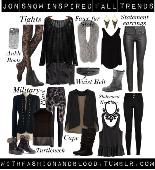 Jon snow inspired fall trends by withfashionandblood featuring...