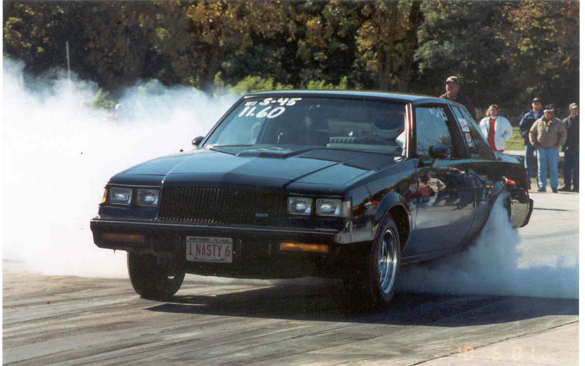 1987 Buick Grand National 3.8 SFI Turbo V6 1/4 mile Drag Racing trap ...