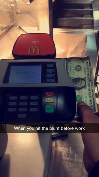Don't smoke weed before work