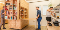 Moving Walls Transform a Tiny Apartment Into a 5-Room Home
