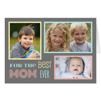 Modern Custom Photo Happy Mother's Day Card