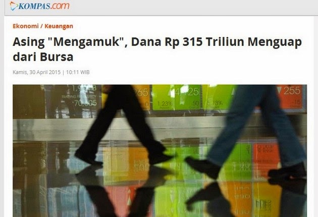 Asing "Mengamuk", Dana Rp 315 Triliun Menguap dari Bursa, IHSG Anjlok!