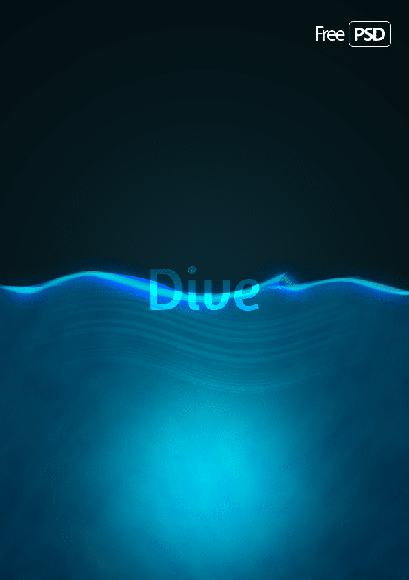 Blue Dive Background PSD