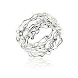 Unique Filigree Wirework Wide Band Sterling Silver Ring(Sizes 5,6,7,8,9,10,11,12)