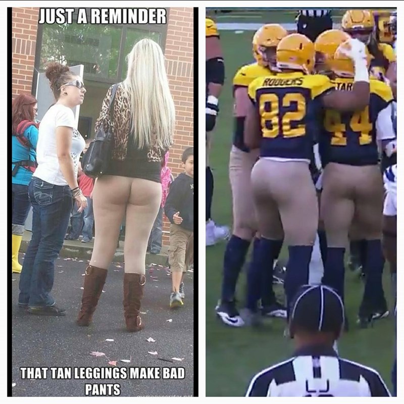 funny memes football tan pants look naked