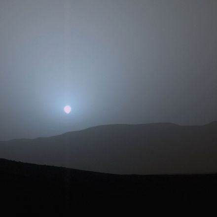 Incredible sunset on Mars
