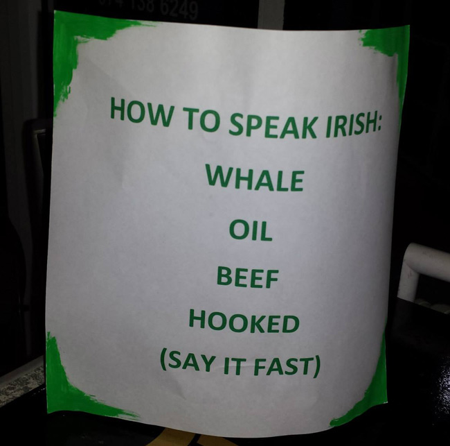 How to speak Irish.